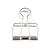 NEU Wire Clips, silber, 32 mm, 3 St�ck - 32 mm, 3 St�ck