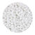 Rocailles-Perlen, 4 mm, 14 g, Wei� Irisierend