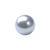 Renaissance Glasperle, rund, 6 mm, 55 Stk, Eisblau