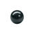 Renaissance Glasperle, rund, 6 mm, 55 Stk, Schwarz