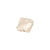 Glasschliff-Perlen Raute, 6 mm, 12 Stk, Wei�