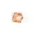 Glasschliff-Perlen Raute, 6 mm, 12 Stk, Pfirsich