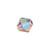 Glasschliff-Perlen Raute, 6 mm, 12 Stk, Lila Regenbogen