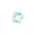Glasschliff-Perlen Raute, 6 mm, 12 Stk, Mint