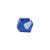 Glasschliff-Perlen Raute, 6 mm, 12 Stk, Blau