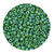 Rocailles-Perlen, 3,1 mm, 14 g, Gr�n-Blau
