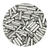 Rocailles-Perlen St�bchen, 6,75 mm, 14 g, Grau