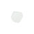 Glasschliff-Perlen Raute, 4 mm, 20 Stk, Wei� Milchig