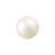 Renaissance Glasperle, rund, 4 mm, 100 Stk, Wei� Matt