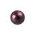 Renaissance Glasperle, rund, 4 mm, 100 Stk, Aubergine