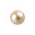 Renaissance Glasperle, rund, 4 mm, 100 Stk, Gold