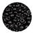 Rocailles-Perlen Itoshii, 4,5 mm, 17 g, Schwarz Opak