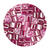 Rocailles-W�rfel-Perlen Itoshii Cube, 3 x 3 mm, 6 g, Magenta Transparent
