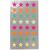NEU Office Sticker Sterne, neon, Gr��e M, 4 Blatt - Gr��e M