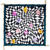 SALE Gutta-Tuch 90x90, Pong� 08, Motiv Dynamic