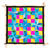 Gutta-Tuch 55x55, Pong� 08, Motiv Cross