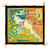 Gutta-Tuch 55x55, Pong� 08, Motiv Bao