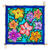 Gutta-Tuch 55x55, Pong� 08, Motiv Bouquet