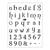 SALE Qualit�ts-Silikonstempel 14 x 18 cm, Alphabet Klein