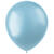 NEU Latex-Luftballons gl�nzend, 33cm, hellblau, 100 St�ck, Metallic-Ballons - Hellblau