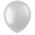 NEU Latex-Luftballons gl�nzend, 33cm, silber, 100 St�ck, Metallic-Ballons - Silber