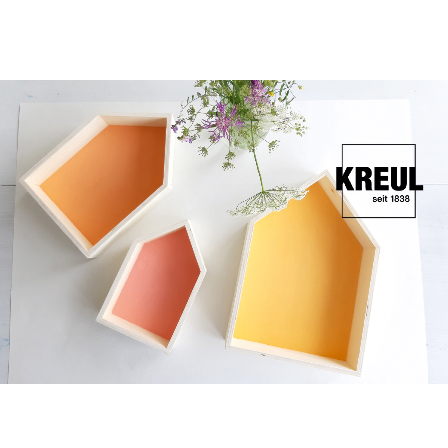 Kreul Acryl-Mattfarbe / Bastelfarbe, 50ml, Rot Bild 5