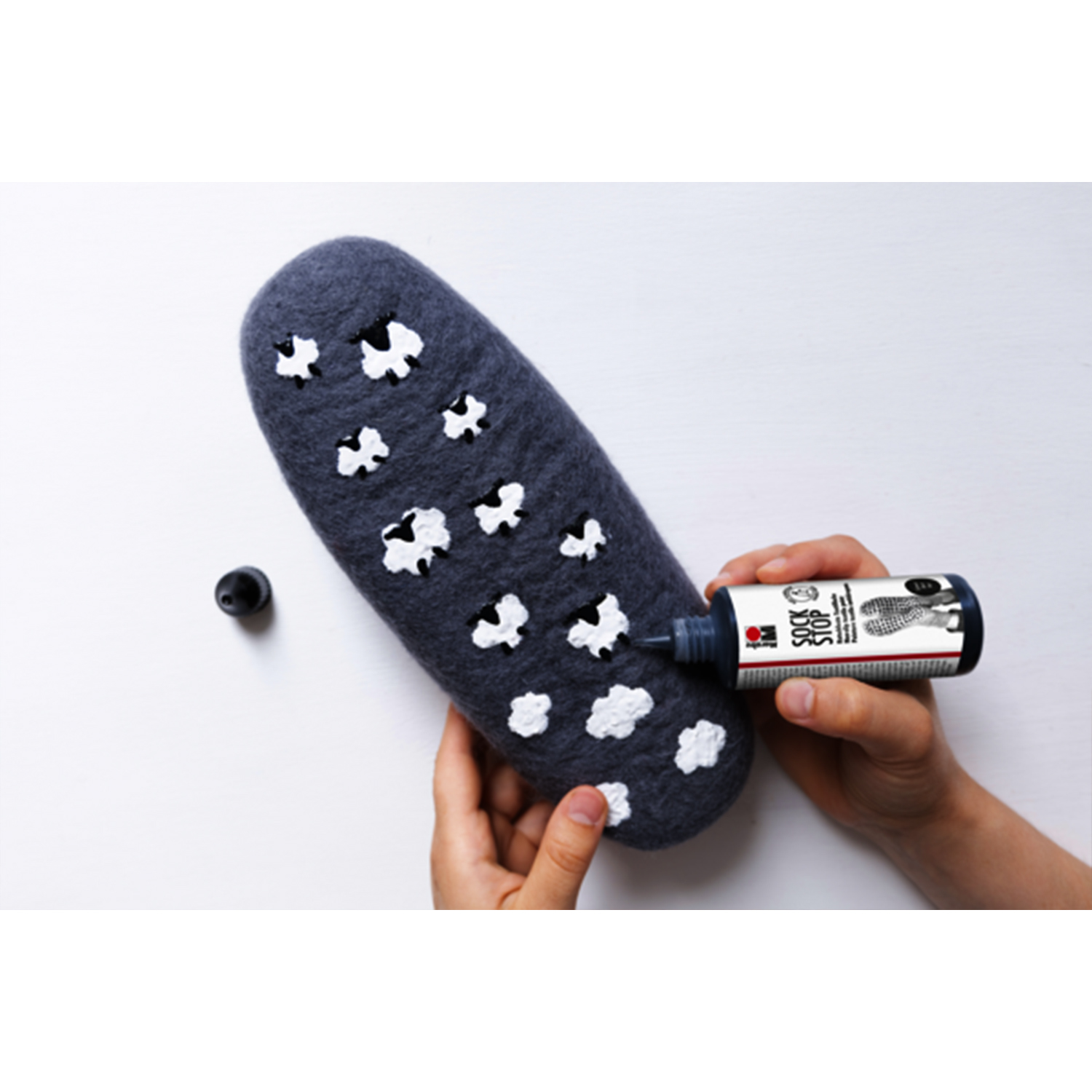 NEU Marabu Sockenstop / Sock Stop, 90 ml, Wei� Bild 5