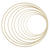 NEU Metall-Ring, Gold beschichtet, 5 St�ck, 10 cm - Gold, 10 cm, 5 St�ck