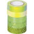NEU Deko Tape / Klebeband, 5 Rollen, Effekt Mix Basic Gr�n