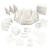 SALE Geschenkbox / Explosions-Box, naturwei� - Wei�