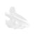 T�llstoff auf der Rolle, Breite 50cm, L�nge 5m, Wei�