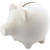 Terrakotta Sparschwein, wei�, 9cm, 1 St�ck