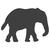SALE Motivstanzer Elefant, ca.1,7cm - Elefant, 1.7cm