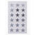 Rico Hot Foil Weihnachtssticker, Stern, silber - Stern, silber, gro�