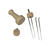 SALE 4er Filznadelgriff inkl. Filznadeln, 1 St�ck - Holzgriff f�r 4 Nadeln