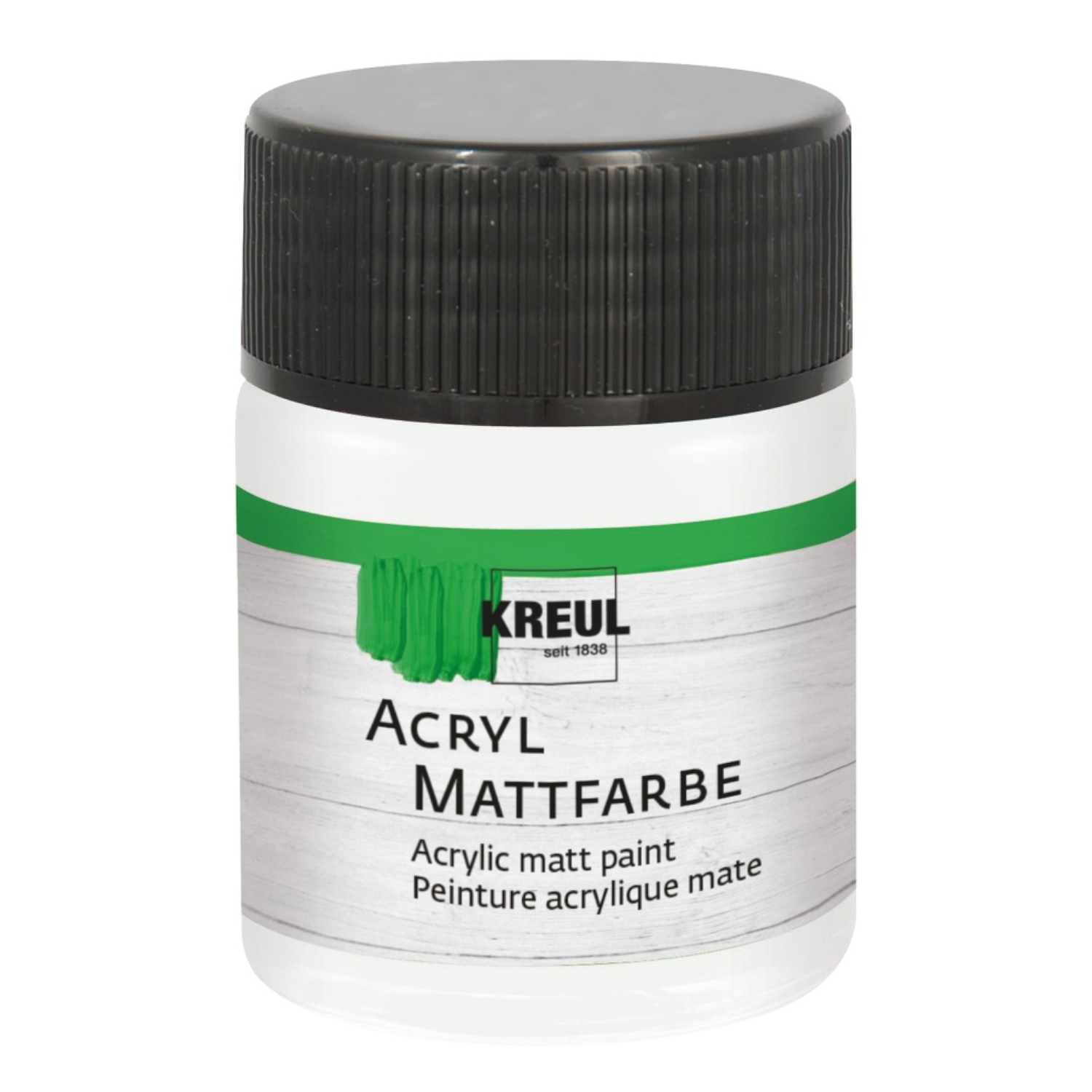 Kreul Acryl-Mattfarbe / Bastelfarbe, 50ml, Pastellwei�