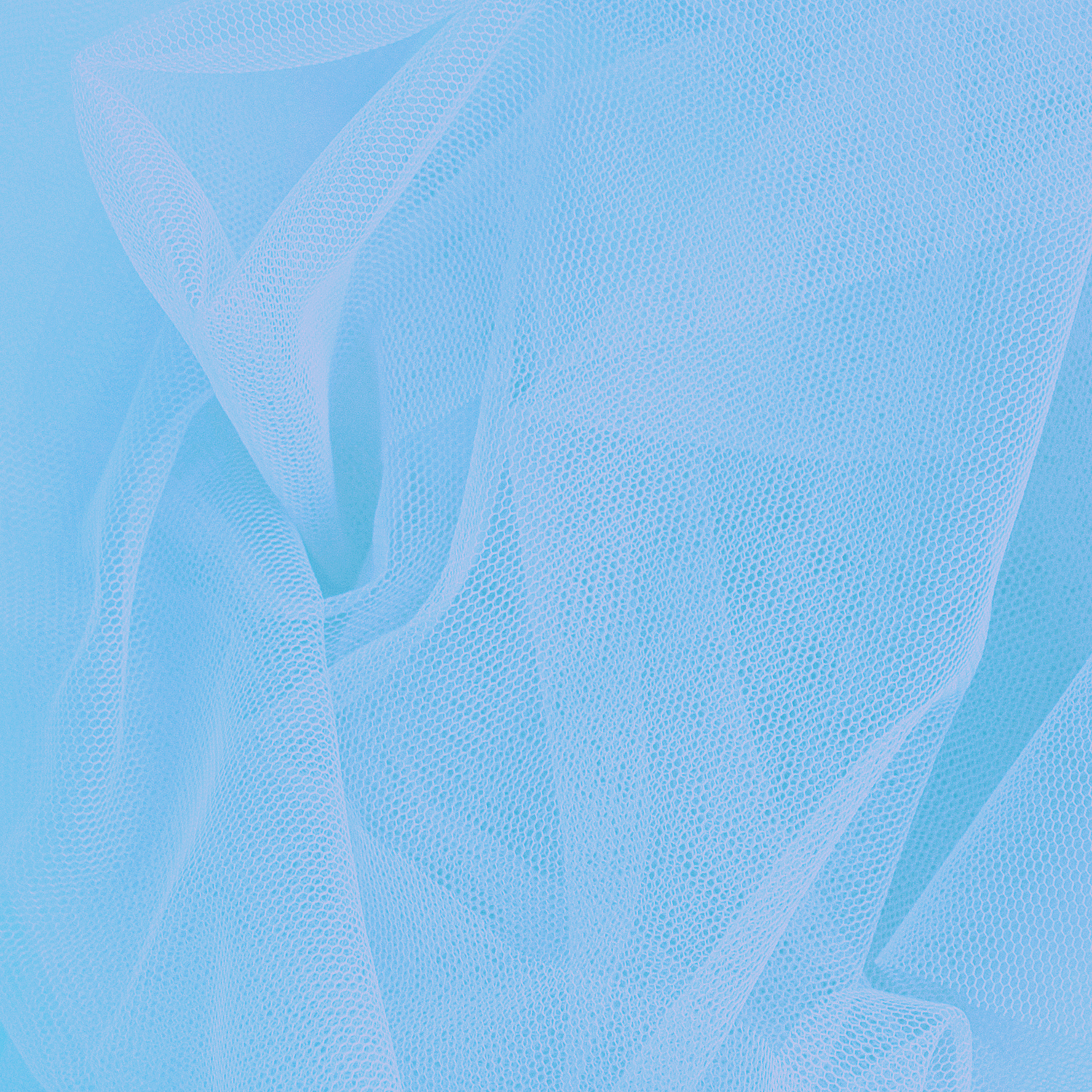 SALE T�llstoff, Breite ca. 145cm, L�nge 1 Meter - Farbe HELLBLAU f�r Kost�me, Deko, Hochzeiten