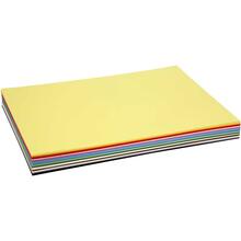 Bastelkarton / Farbkarton DIN A2, 180 g, 300 Blatt sortiert