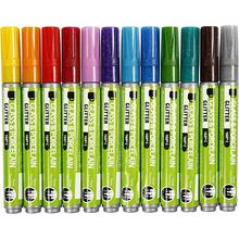 Glas-/Porzellanmalstift, Gro�pack 72 St�ck, Strichst�rke 2-4 mm, Halbdeckend, Sortierte Farben