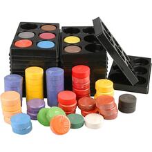 Wasserfarben, Gro�pack, 24 Paletten, 144 Farbbl�cke in 12 Farben