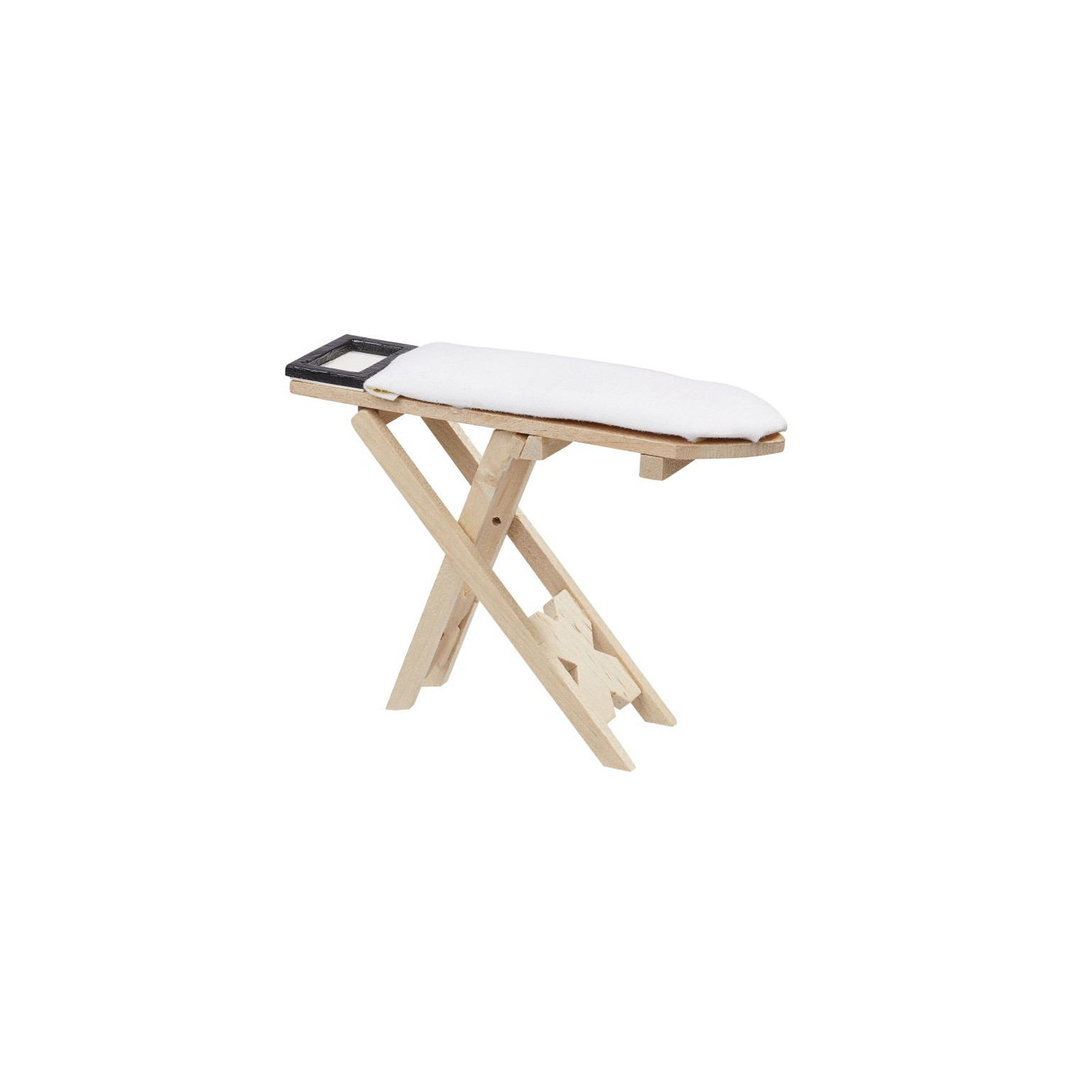 NEU Miniatur B�gelbrett aus Holz, ca. 9,8 x 2,3 x 7 cm