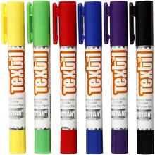 Playcolor Textil Marker, 6 Farben sortiert