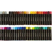 �lpastellfarben / Kreiden, 48 St�ck, L�nge 7 cm, Dicke 11 mm, Sortierte Farben