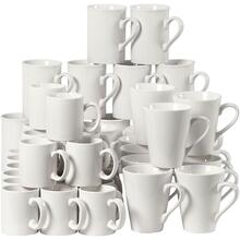 Tassen, H�he 7-10 cm, Wei�, 48 St�ck