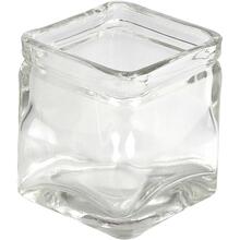 Kerzenglas, 12 St�ck / 1 Pack, H�he 5,5 cm, Gr��e 5,5x5,5 cm