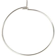 Creolen, 8 St�ck, Durchmesser 20 mm, Versilbert