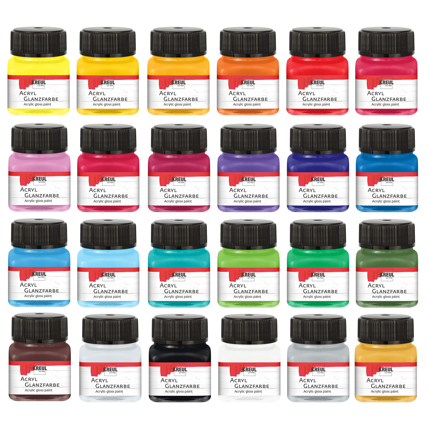 Kreul Hobby Line Acryl-Glanzlack, 20ml - Verschiedene Farbt�ne