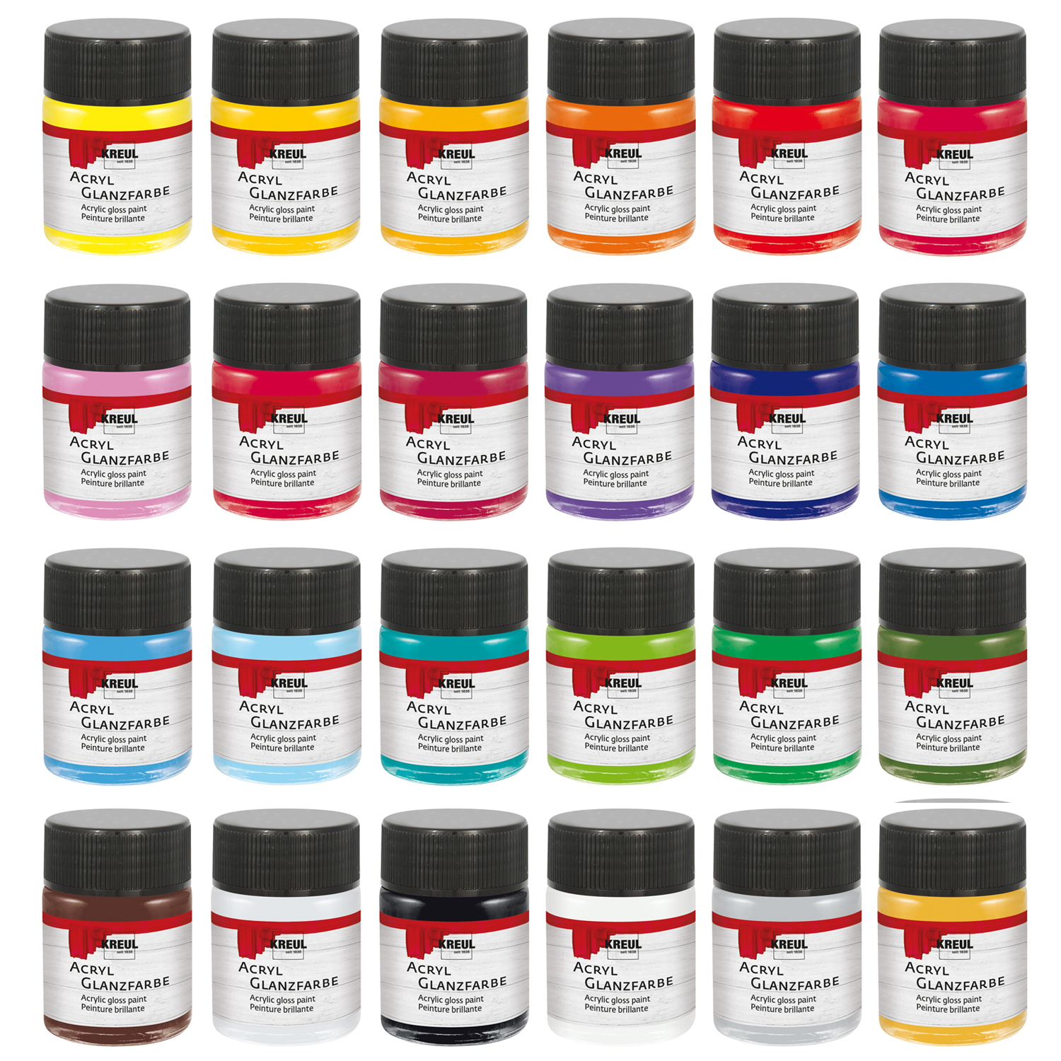 Kreul Hobby Line Acryl-Glanzlack, 50ml - Verschiedene Farbt�ne