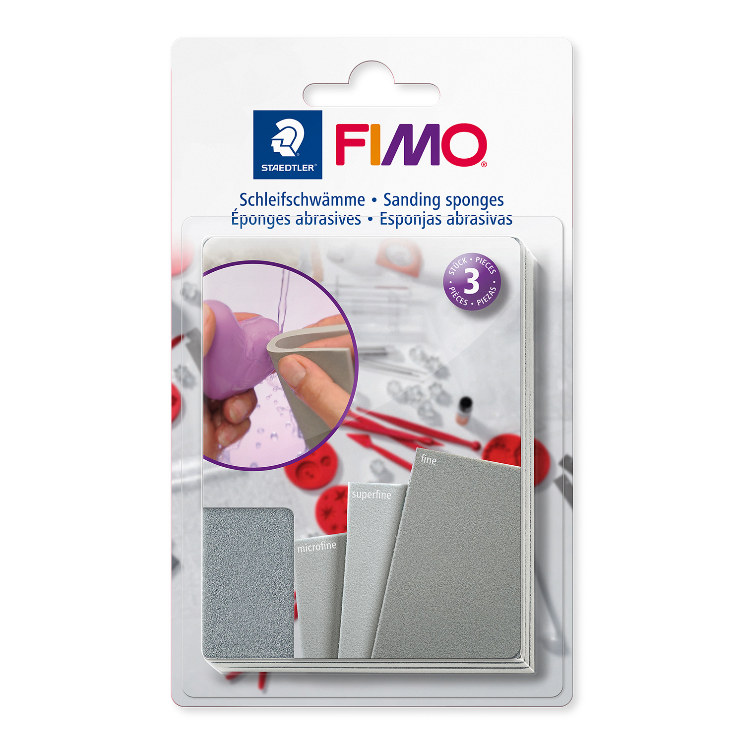 FIMO Schleifschwamm-Set, 3 St�ck