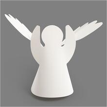 Engel aus Pappe, 25 St�ck, H�he 10,5 cm, Durchmesser 7 cm, 230 g, Wei�